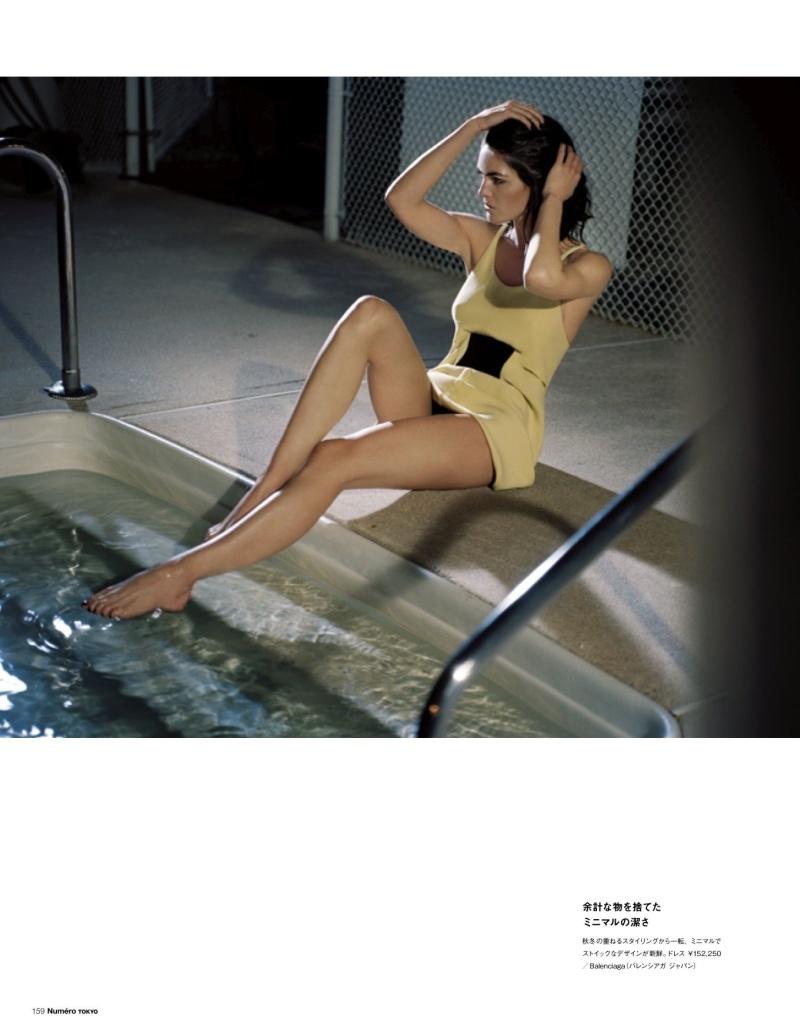 Hilary Rhoda Poses for Vincent Peters in Numéro Tokyo's January/February Issue