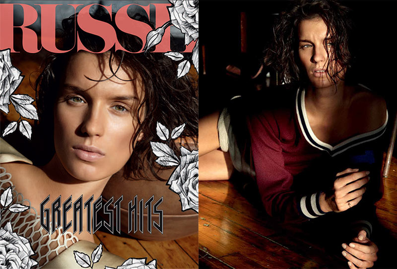Marte Mei Van Haaster Evokes 'Flashdance' for Russh's December/January Cover Shoot