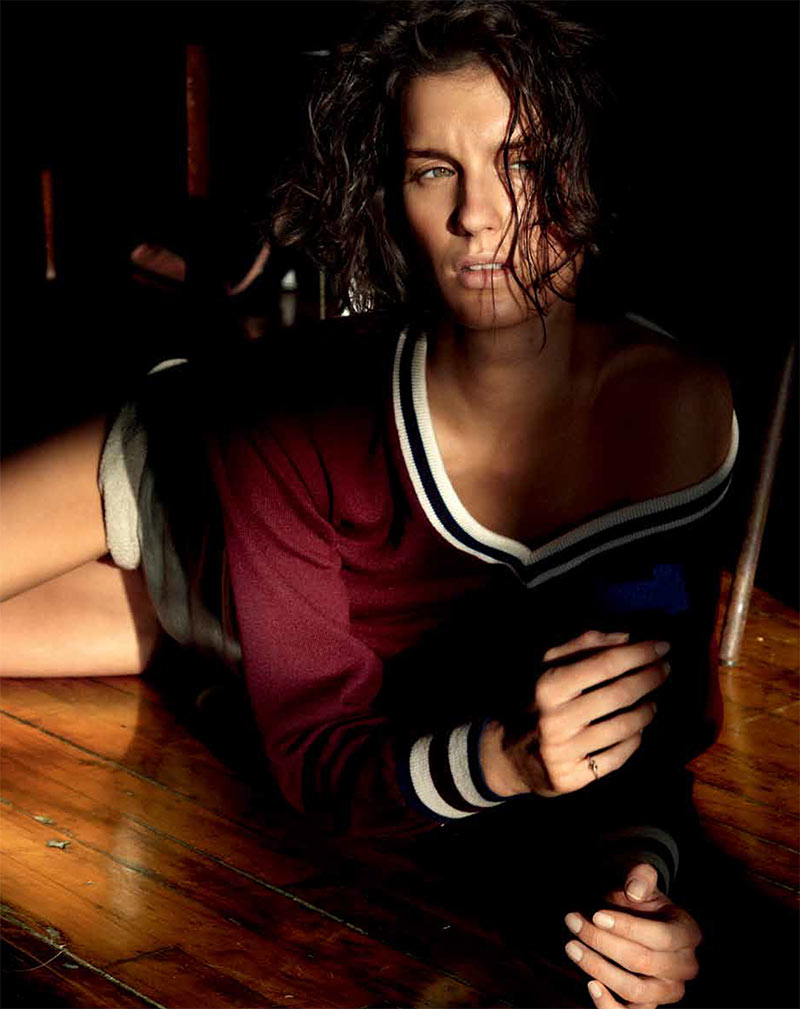 Marte Mei Van Haaster Evokes 'Flashdance' for Russh's December/January Cover Shoot