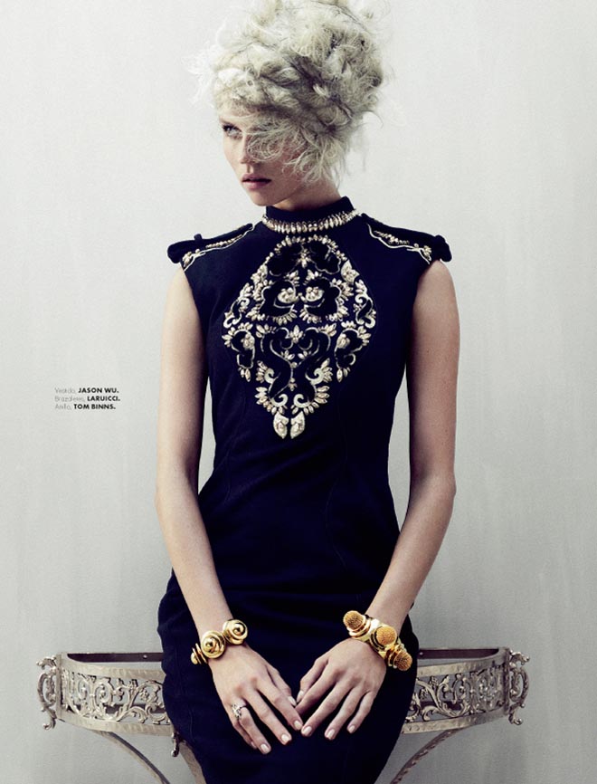 Egle Tvirbutaite is a Baroque Beauty for Elle Mexico December 2012 by Takahiro Ogawa