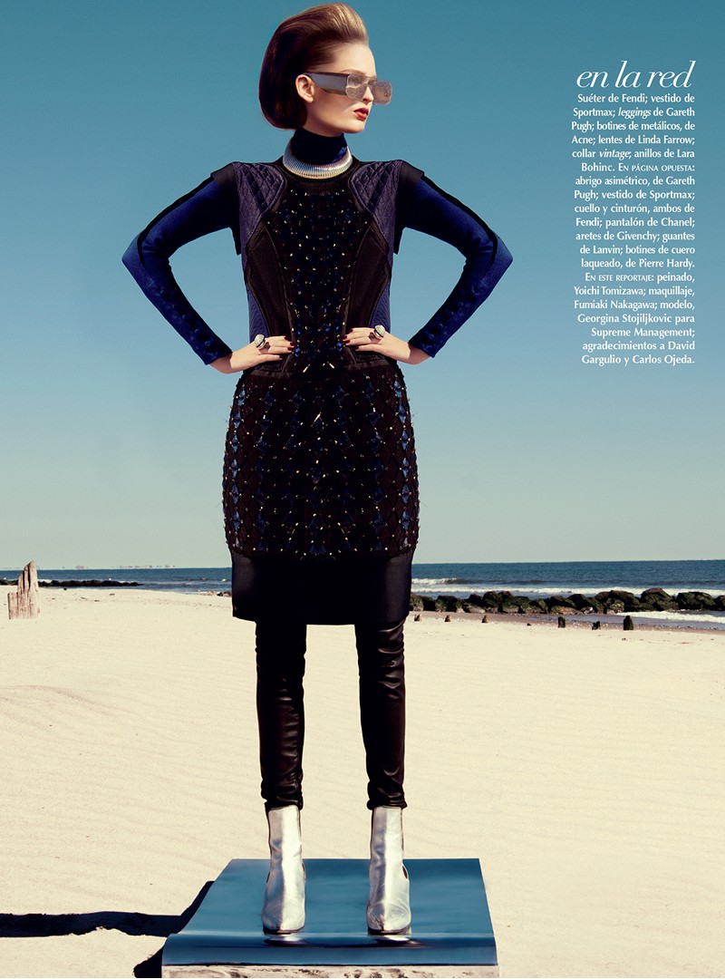 Georgina Stojilijkovic Gets Futuristic for Vogue Latin America December 2012 by Kevin Sinclair