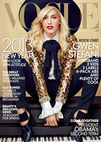 Gwen Stefani Covers Vogue US January 2013 in Saint Laurent | Fashion ...