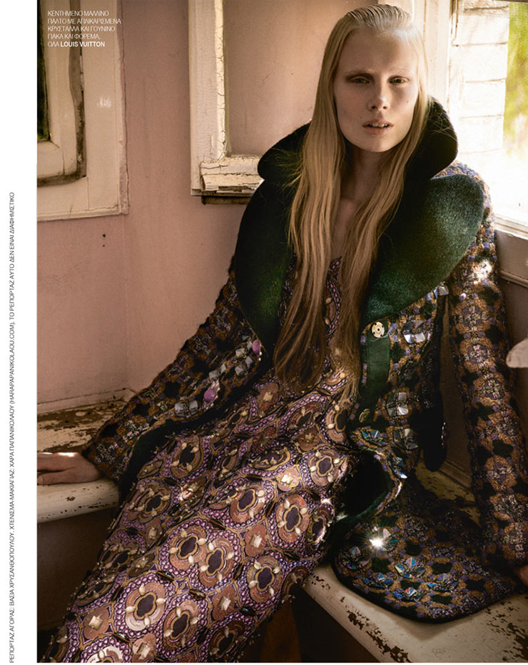 Sally Jonsson Gets Romantic for Marie Claire Greece by Thanassis Krikis