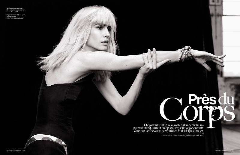 Natasa Vojnovic Poses for Marc de Groot in Vogue Netherlands' December Issue