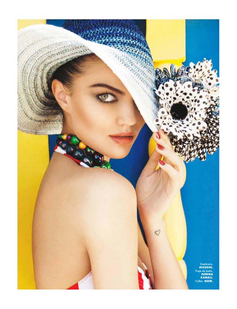 Barbara Fialho Gets Tropical for Elle Mexico January 2013, Shot by Danny Cardozo