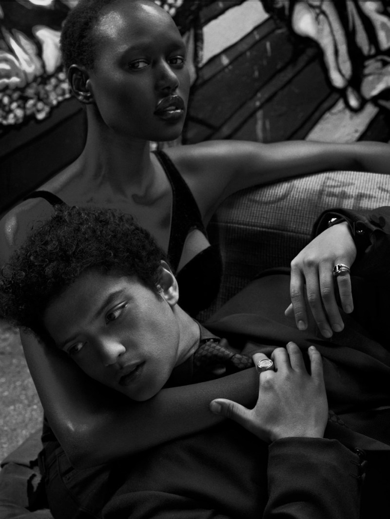 Ajak Deng Gets Up Close with Bruno Mars for Flaunt Magazine by Hunter & Gatti