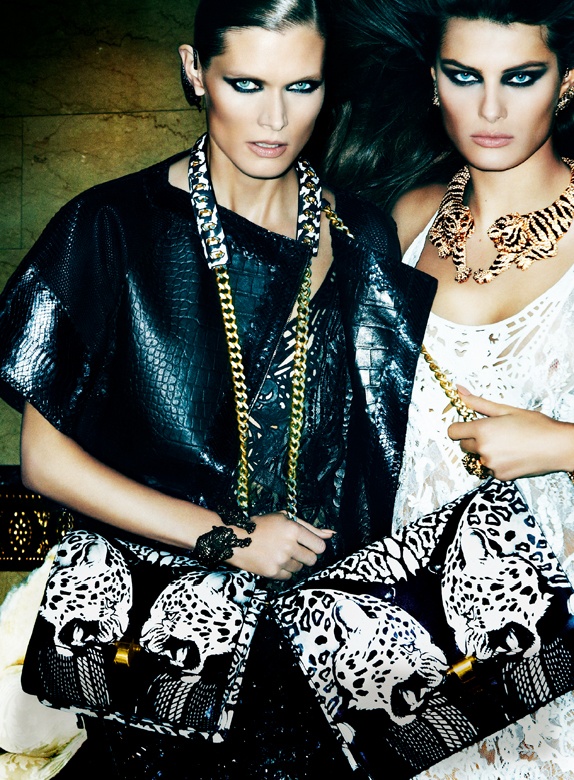 Roberto Cavalli Enlists Isabeli Fontana, Malgosia Bela and Sui He for its Spring 2013 Campaign by Mario Testino