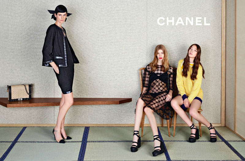 Chanel Looks East for its Spring 2013 Campaign Starring Stella Tennant, Ondria Hardin and Yumi Lambert