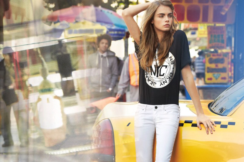 Cara Delevingne is Techno Chic for DKNY Spring 2013 Campaign by Patrick Demarchelier