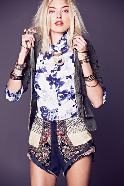 Martha Hunt Sports Flirty, Tomboy Style for Free People's January ...