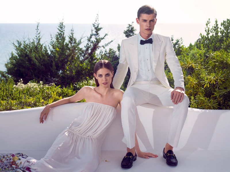 Karmen Pedaru and Nadja Bender Pose for Gucci Style Cruise 2013 by Benjamin Grillon