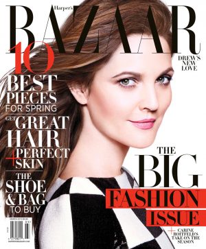 Drew Barrymore Dons Louis Vuitton for Harper's Bazaar US March 2013 ...