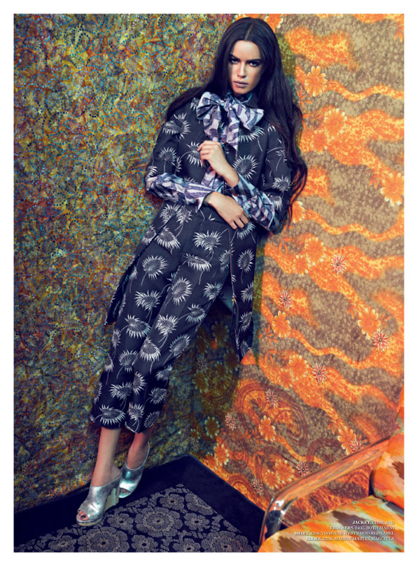 Hind Sahli is 70s Chic in Psychedelic Prints for Arise #19