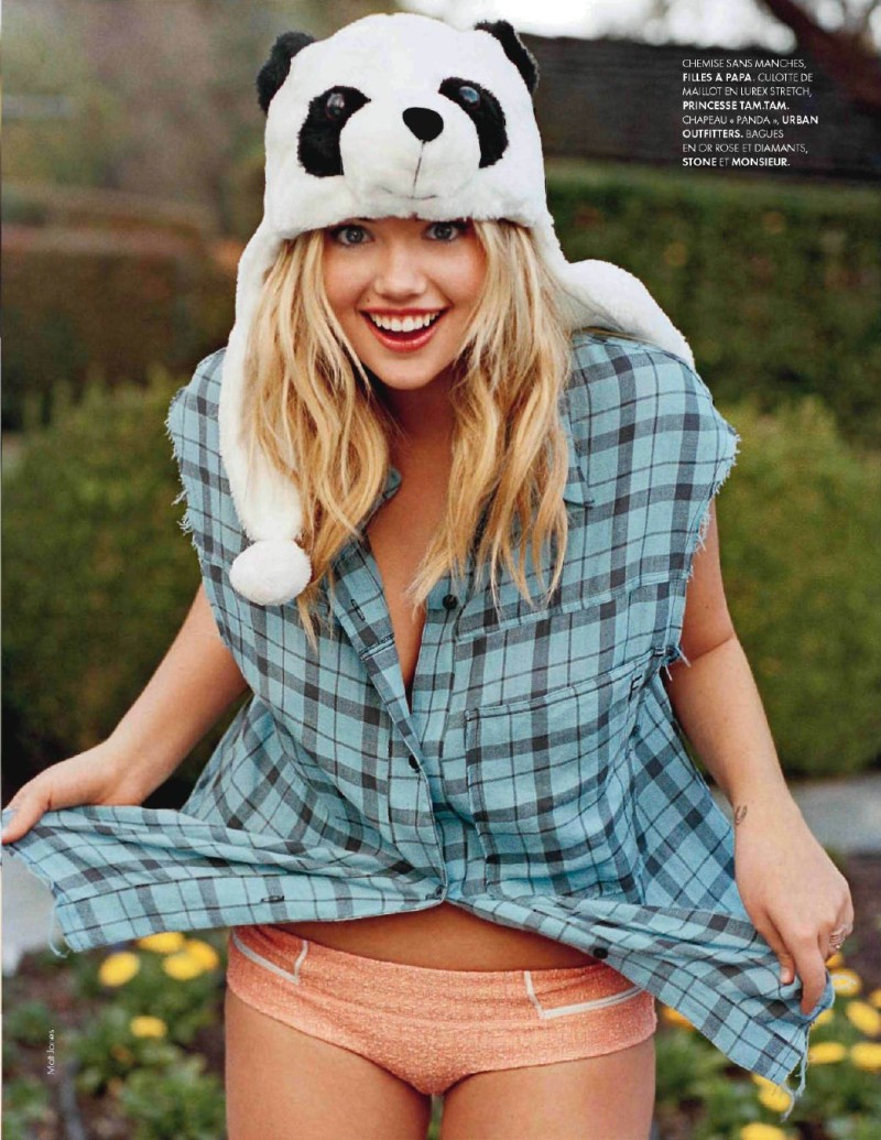 Kate Upton is A Casual Beauty for Elle France January 2013 Cover Shoot