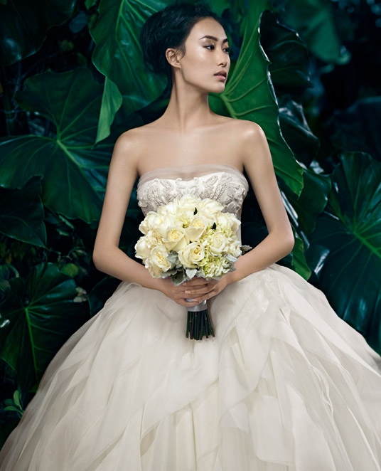 Shu Pei Gets Romantic for Vera Wang's Spring 2013 Campaign