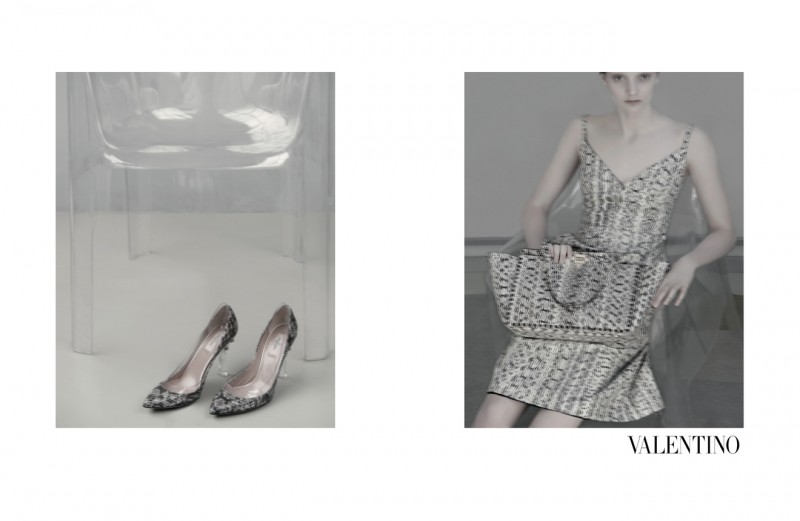 Codie Young, Maud Welzen and Tilda Lindstam Are Icy Beauties for the Valentino Spring 2013 Campaign by Sarah Moon