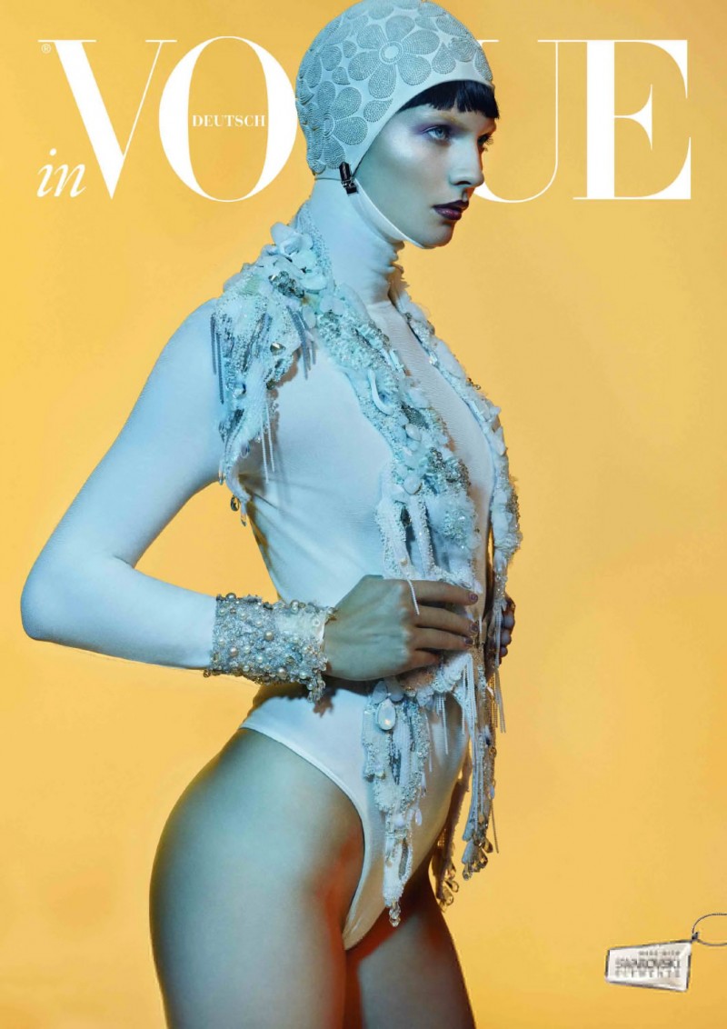 Karolin Wolter Shines in Swarovski Elements for Vogue Germany's 2013 Horoscope