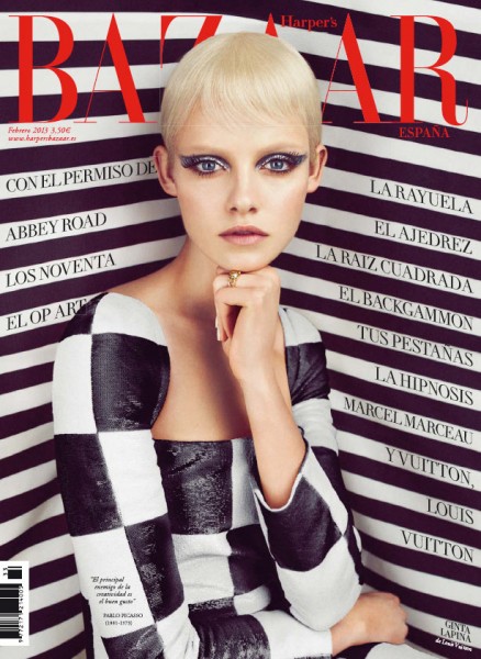 Ginta Lapina Mesmerizes in Louis Vuitton for Harper's Bazaar Spain ...