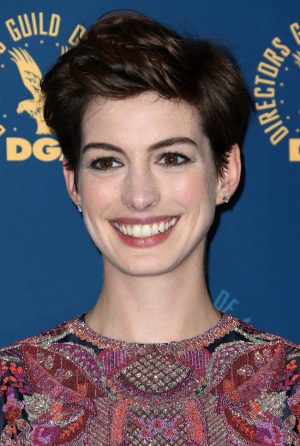 Anne Hathaway in Valentino Haute Couture at the 65th Annual DGA Awards ...