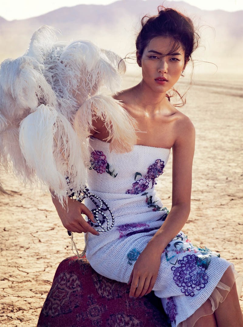 Liu Wen Travels With the Circus for Vogue Australia's March Issue by Will Davidson