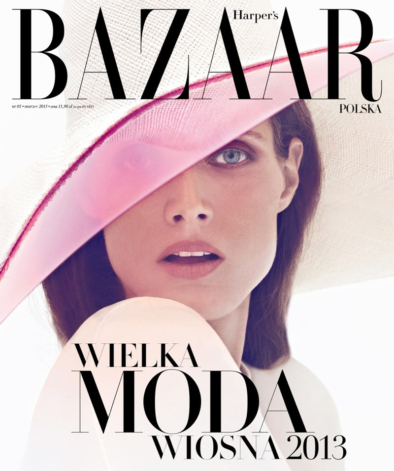 Malgosia Bela Poses in Harper's Bazaar Poland's March 2013 Cover Shoot, Shot by Koray Birand