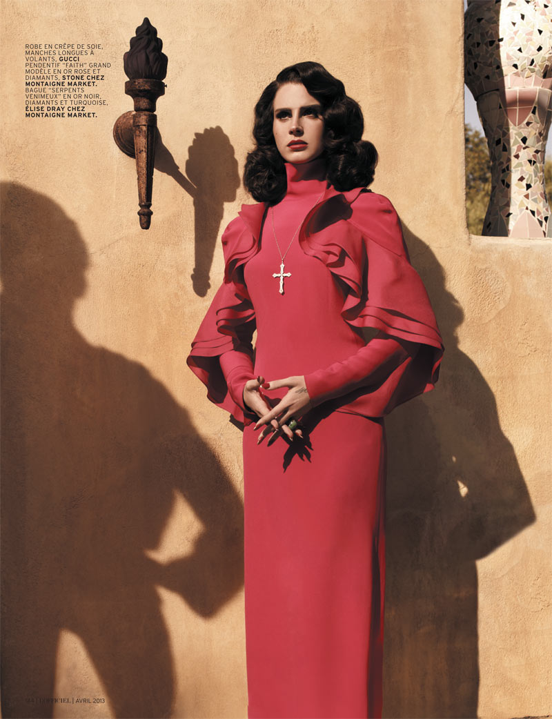 Lana Del Rey Gets Romantic for L'Officiel Paris' April 2013 Cover Shoot