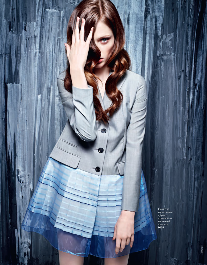 Coco Rocha Models Spring Trends for Elle Ukraine's March Cover Shoot by Rankin