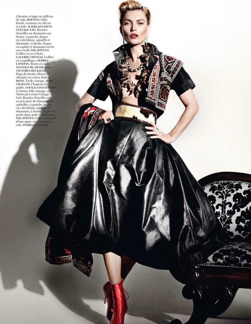 Kate Moss Celebrates Peruvian Style with Mario Testino for Vogue Paris April 2013