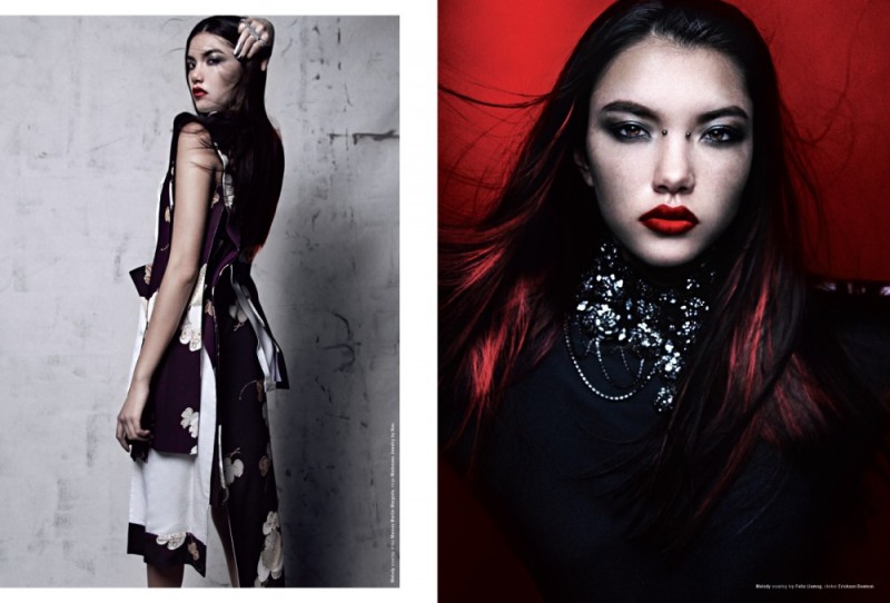 Megan and Melody Wear Structured Fashion in Kurv Magazine by Eliot & Erick