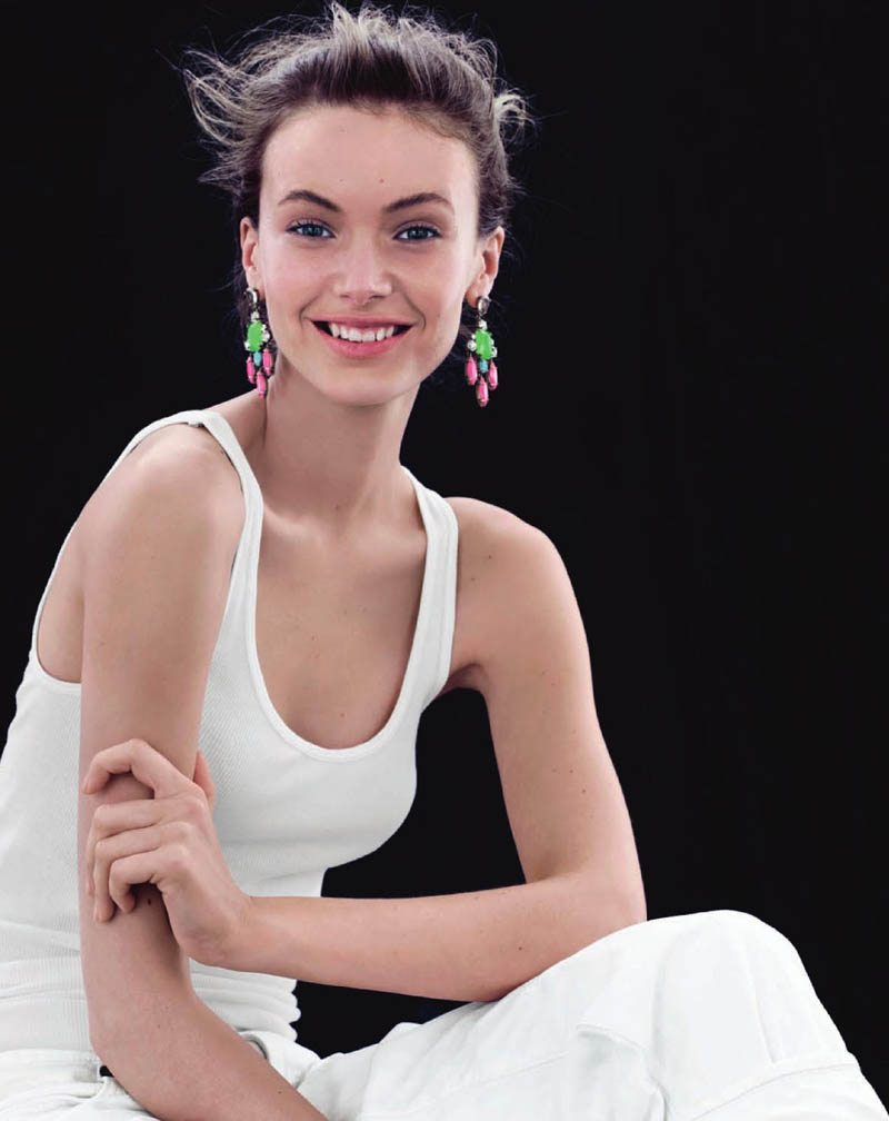 Mona Johannesson Wears Colorful Jewelry for J. Crew's April Style Guide