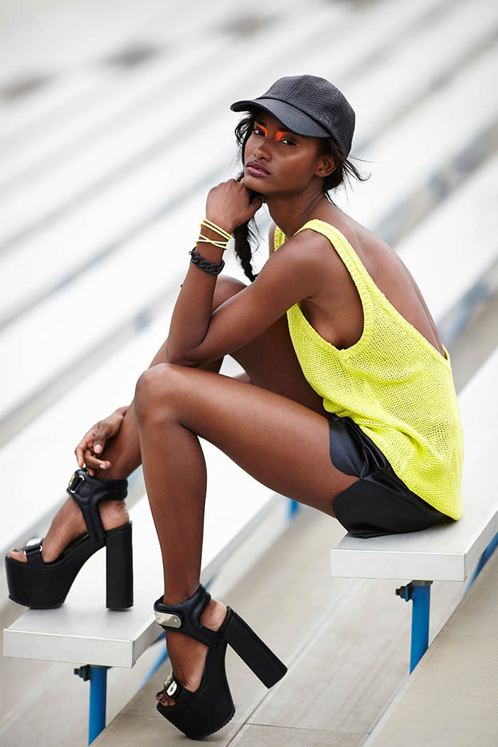 Melodie Monrose is Sporty Chic for Nasty Gal's April Lookbook