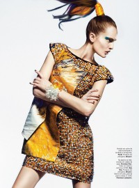 Alla Kostromicheva Has a Color Blast for Vogue Portugal May 2013 by ...