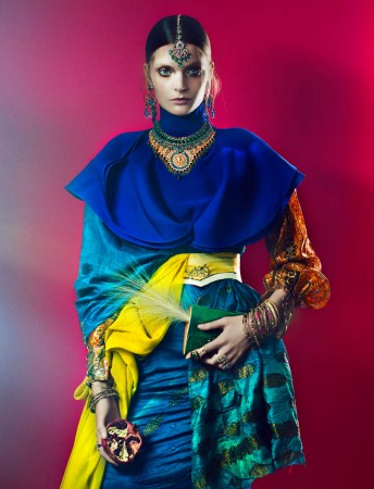 Gertrud Hegelund Models Indian Inspired Fashions for French Revue #22 ...