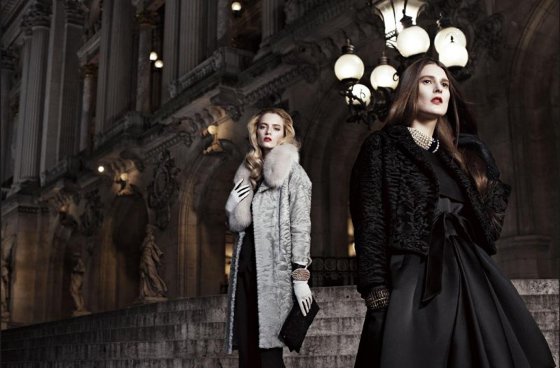 Daria Strokous and Iselin Steiro Star in Dior Fall 2013 "Opera" Campaign by Willy Vandeperre