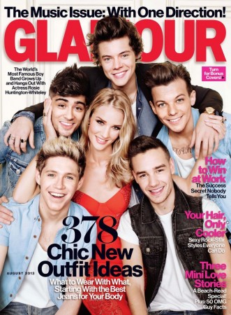 Rosie Huntington-Whiteley Joins the Boys of One Direction for Glamour ...