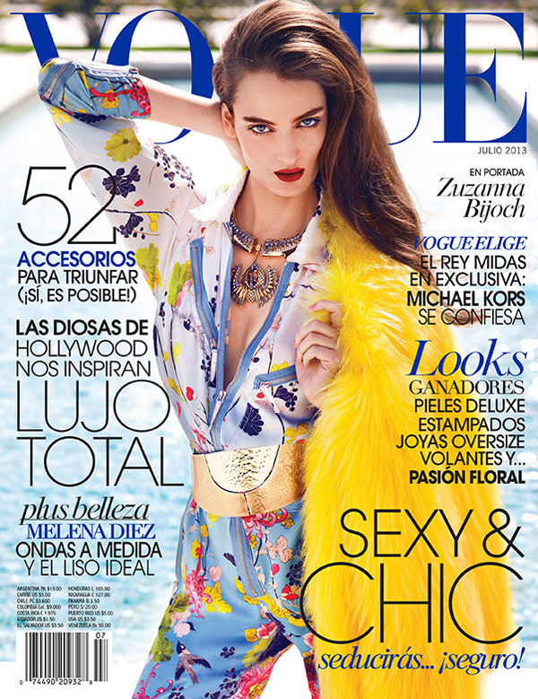 Zuzanna Bijoch Stars in Vogue Latin America July 2013 Cover Shoot