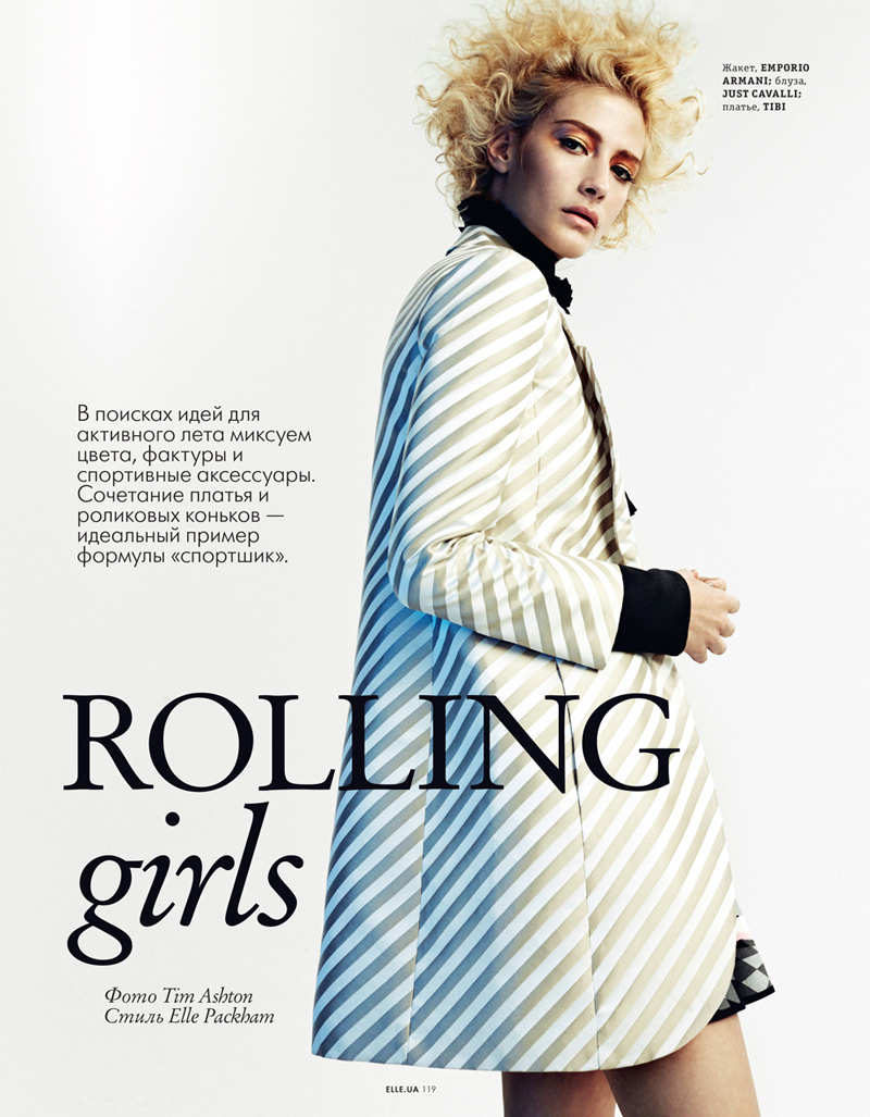 Caitlin Lomax and Ismini Are Roller Girls for Elle Ukraine by Tim ...