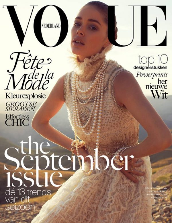 Doutzen Kroes Covers Vogue Netherlands September 2013 in Chanel ...