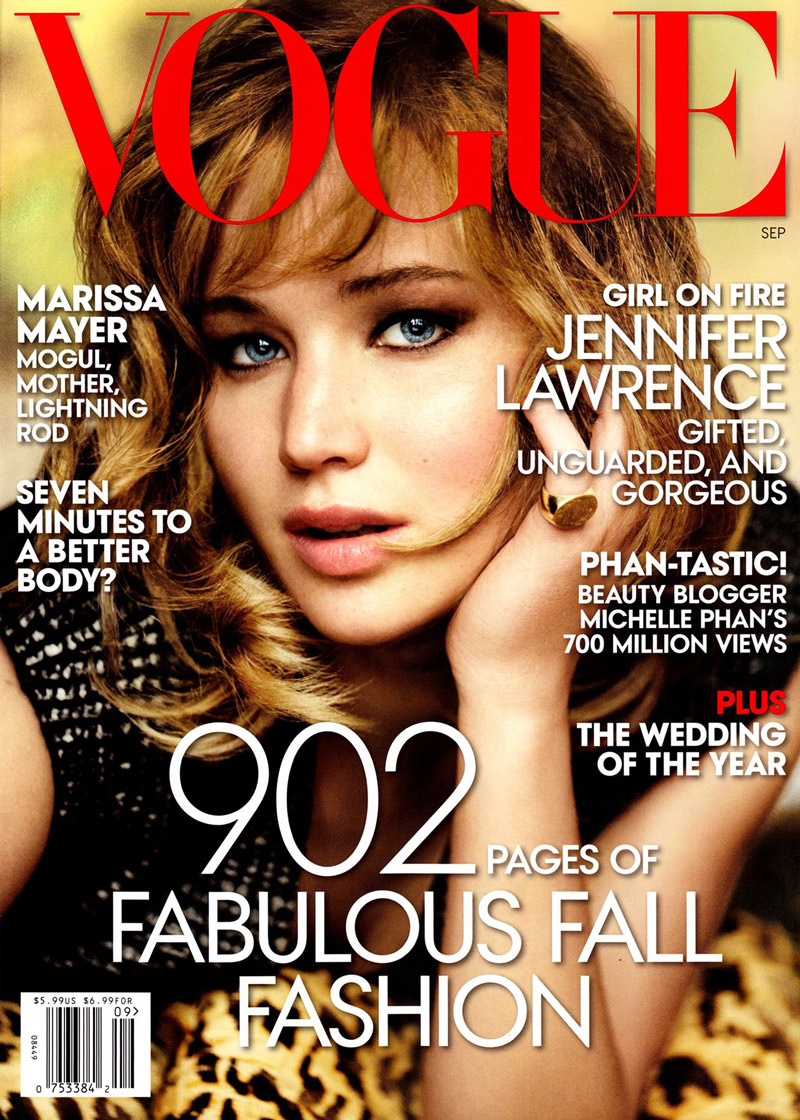 Jennifer Lawrence Gets Her Close Up For Vogue S September Cover Fashion Gone Rogue