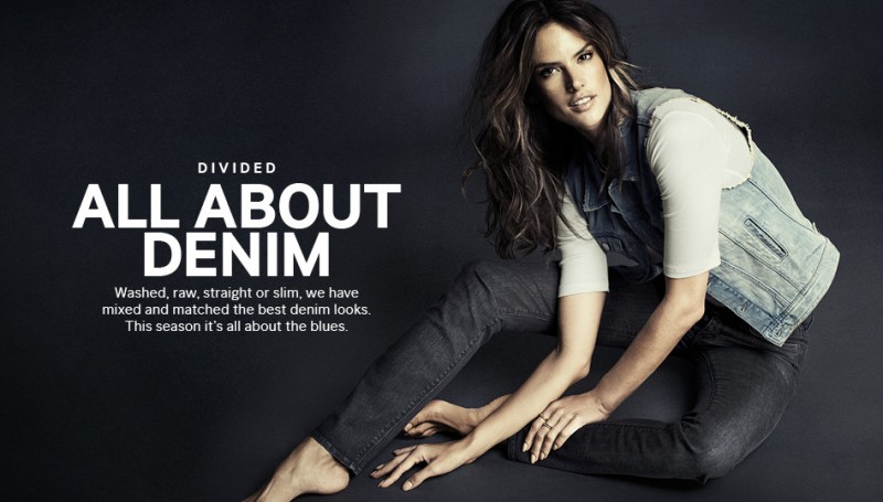 Alessandra is in H&M "Divided" Denim – Rogue