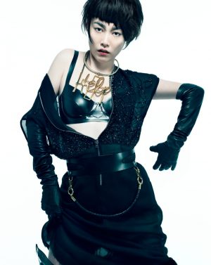 Rinko Kikuchi Wears Cutting Edge Style in Flaunt by Stevie and Mada ...