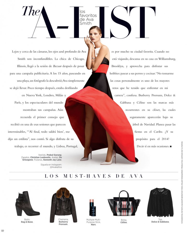 Ava Smith Stars in Harper's Bazaar Latin America by Blossom Berkofsky –  Fashion Gone Rogue