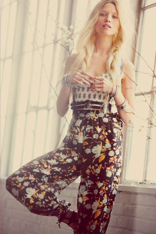 Hana Jirickova Models Floral Prints for Free People Shoot