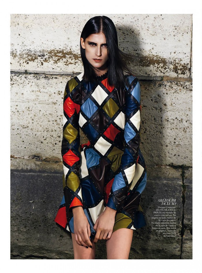 Daiane Conterato Models Valentino Fall '14 for Bazaar Brazil by ...