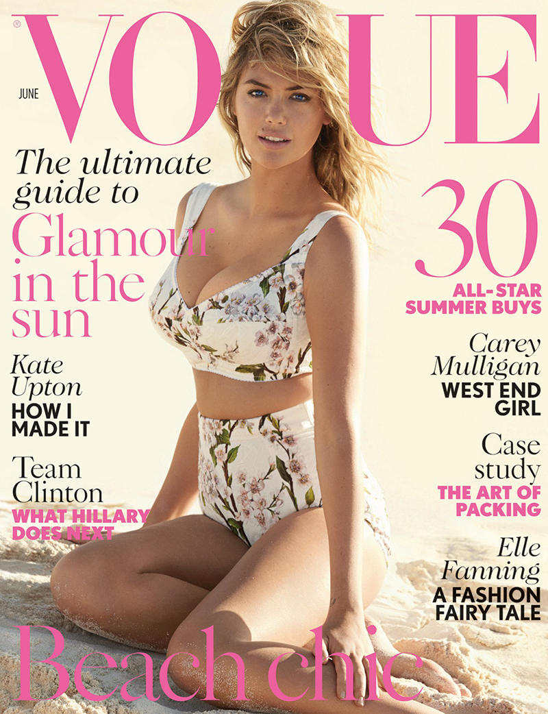 tale Sikker elleve Kate Upton Covers Vogue UK, Talks Being Compared to Marilyn Monroe –  Fashion Gone Rogue