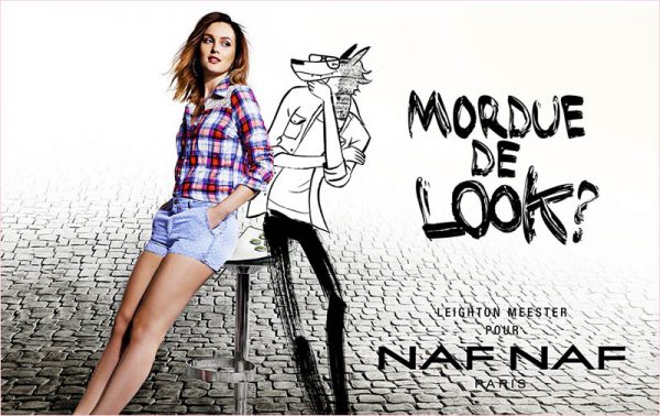 Leighton Meester for Naf Naf Spring 2014 Campaign