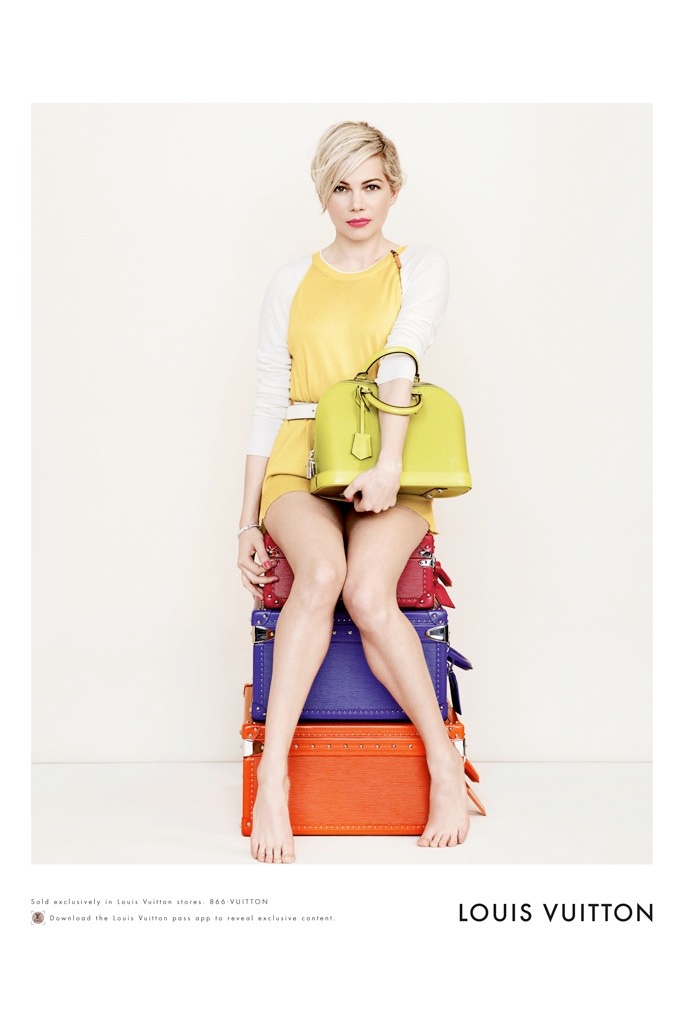 Louis Vuitton x Michelle Williams Fall Winter 2014 Ad Campaign