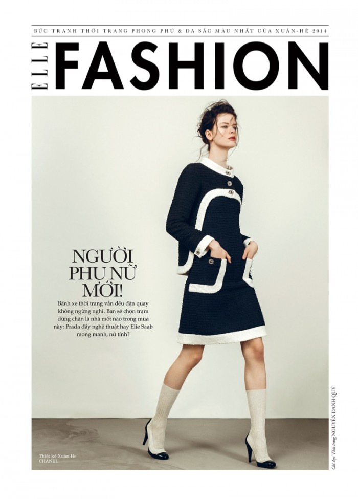 Isabelle Nicolay in the Spring Collections for Elle Vietnam