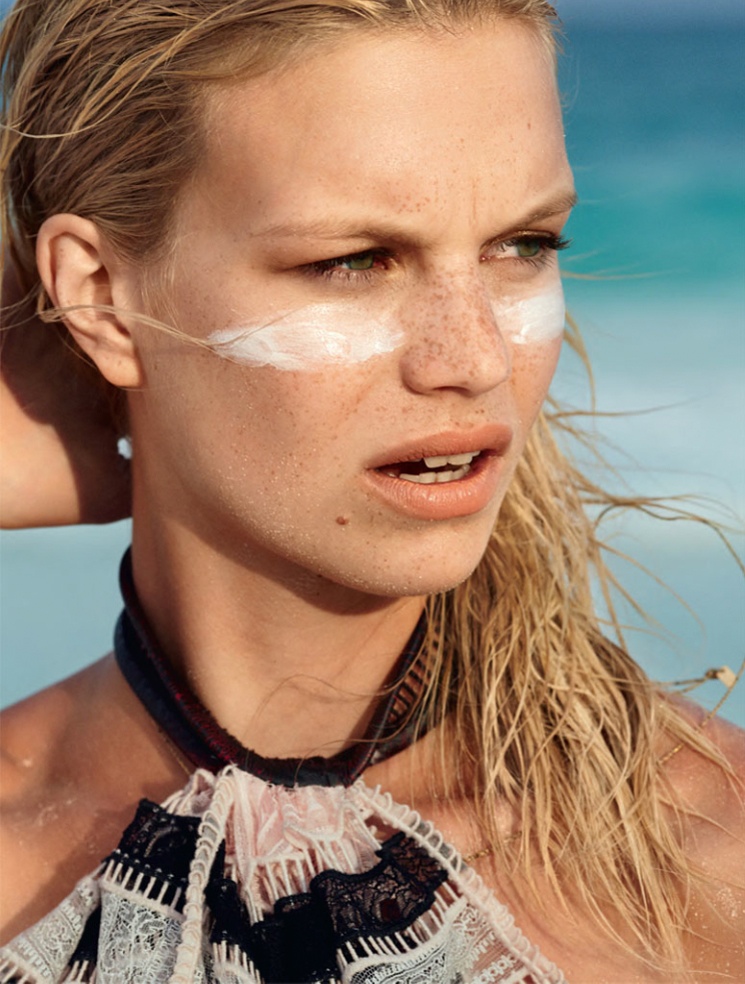 Nadine Leopold is Summer Ready for Glamour France Spread by Hilary ...