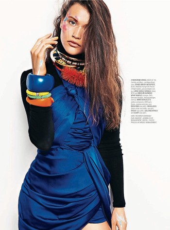 Painted Love: Chloe Lecareux Gets Colorful in SHOP Magazine Spread ...